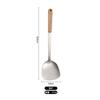 Utensílios de cozinha de aço inoxidável dois pregos três pregos alça de madeira sopa colher espátula pá de fritura anti-escalda grande coador doméstico cozinhar conjunto completo Venda por atacado