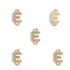 Accesorios de Joyería de Aleación Doble Colgante con Diamantes Letras Inglesas A-Z 26 Colgantes de Letra para Pulsera DIY Collar Colgante S133
