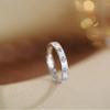 Anillo de Pareja Esmaltado con Goteo de Pegamento de Flor de Iris ins Nicho Lujo Ligero Diseño Avanzado Amor a Distancia Anillo Abierto para Hombre y Mujer