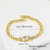 Nueva moda transfronteriza cobre plateado oro real microincrustado circonita alto color personalidad nicho diseño Joker joyería mujeres al por mayor