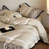 Entrada de Idioma da Primavera Conjunto de Quatro Peças de Algodão de Fibra Longa de Luxo Floral Retrô Amigo da Pele Nude Lençol de Cama Cobertura de Colcha Roupa de Cama
