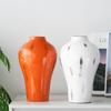 Vaso Cerâmico Moderno, Simples, Leve e Luxuoso de Phnom Penh, Estilo Antigo, Dispositivo de Arranjo Floral Laranja de Alta Qualidade, Enfeites Personalizados
