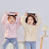 Estilo coreano outono e inverno crianças coral velo forrado de lã espessado quente jaqueta pai-filho meninos e meninas casual confortável roupas de casa