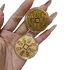 Venta al por mayor del fabricante Amuleto de dinero Shangui, pegatinas doradas para teléfono para la paz y la prosperidad, Amuleto de la fortuna Bagua, Regalos promocionales estilo TikTok