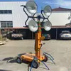 Torre de Iluminação Móvel Tipo Carrinho Hmf953-S Gerador a Diesel Torre de Iluminação de 5m de Altura Iluminação Rodoviária
