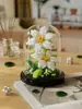 Compatible con Cubierta Antipolvo para Bloques de Construcción Lego, Macetas, Flores de Hibisco, Juguetes de Ensamblaje para Niños, Venta al por Mayor Transfronteriza para el Día de San Valentín