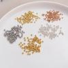 Tubo de Posicionamento Hezhong Banhado a Cobre Cor de Ouro Real Conserva a Cor Atacado Feito à Mão DIY Colar Pulseira Fivela de Fechamento Contas de Posicionamento Podem Ser Apertadas Planas