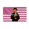 Tapeçaria da Bandeira Americana Rosa de Malachi Barton Bandeira de Malachi Barton