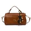 Bolso Retro de Gama Alta Estilo Coreano para Mujer 2025 Nuevo Principios de Otoño Versátil Bolso Cruzado de Mano Moda Bolso Cuadrado Pequeño Tendencia