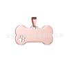 Acero de titanio directo de fábrica hueso pequeño etiqueta de acero inoxidable etiqueta de perro etiqueta de gato grabado DIY mascota etiqueta anti-pérdida