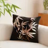 Nova Almofada Decorativa Bordada Estilo Chinês, Removível e Lavável, Adequada para Sofá, Sala de Estar e Cabeceira, Capa de Almofada e Almofada de Uso Duplo com Senso de Ambiente