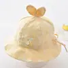 Sombrero de Bebé para el Sol de Verano Sombrero de Pescador para Niños y Niñas Sombrero Solar para Bebé Niñas Primavera y Otoño Sombrero de Cubo con Protección Solar Ajustable
