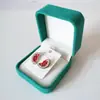Caja de Joyería de Franela Caja para Colgantes de Collar Caja de Empaque para Joyería Caja de Almacenamiento para Regalos de Joyería Caja para Insignias Broches Clavos de Oreja