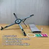 Soporte Magnético para Teléfono Trípode de Escritorio con Mosquetón de Aleación de Aluminio Soporte Plegable Portátil de Viaje para Smartphones Tablets Laptops