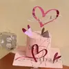 Caperucita Roja Celebridad de Internet Decoración de Pastel para San Valentín San Valentín Amor Set de Pastel Acrílico Enchufe