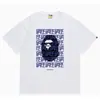 24 Tendencia Caliente de Verano en Línea: Camiseta bAPe Cabeza de Mono, Diseño Camuflaje, Camiseta Unisex de Manga Corta con Cuello Redondo