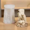Molde de silicone para vela de coruja mãe e filho tridimensional ornamento de águia molde de decoração de mesa para casa escritório estudo águia