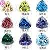 Venta al por mayor de fábrica 5A color especial triángulo gordo circón 4mm-10*10mm piedra blanca gema artificial CZ