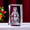 Estatuas de Buda de cristal con tallado interior de animales en 3D, modelo de suelo de cristal, decoración del hogar, recuerdos turísticos, suministro transfronterizo.
