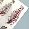 Novos Adesivos de Tatuagem de Renda Marrom Hannah Casamento Noiva Tatuagem à Prova d'Água Tatuagem Transfronteiriça