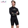 Traje de Buceo Dive&Sail para Hombre de 1.5 mm de una Pieza con Mangas Largas, Shorts de Buceo, Traje de Baño Engrosado Cálido para Surf y Snorkel para Mujer