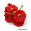 AliExpress flor artificial vermelha flor de espuma acessório de fruta unilateral feito à mão DIY flor para grampo de cabelo flor para adorno de cabeça