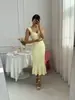 Vestido justo sexy sem mangas e sem alças, estilo sereia, novo vestido preto de verão, emagrecedor e que afina a cintura, elegante vestido longo