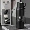 Taza aislada de acero inoxidable 304, vaso de agua de gran capacidad totalmente de acero, botella de agua conveniente para deportes al aire libre para hombres, regalo