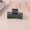 Pinza para el Cabello Mate Transfronteriza Tipo Pinza de Tiburón con Acabado de Alta Gama, Pinza de Garra Rectangular Simple de 13 cm, Tamaño Grande para Cabello Grueso, Accesorio para el Cabello para Mujer