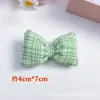 Acessórios de Laço Prontos com Enchimento de Algodão Almofada Xadrez Nó Acessórios de Cabelo Grampos de Cabelo Sapatos e Meias Roupas de Outono e Inverno Acessórios para Joias DIY