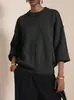 Suéter de punto pullover de cuello redondo para mujer transfronterizo europeo y americano, nuevo top de punto liso con abertura para otoño e invierno, blusa casual de manga larga
