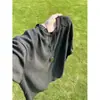 Camiseta de Verano para Hombre Gris Suave Estructura Pegajosa Cuello Redondo Manga Corta Estilo Delgado Sensación Perezosa Relajada Manga Media Rogue Americano Fresco Elástica