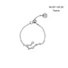 Anillos Zodiacales Versátiles Transfronterizos con Descuento para Mujer, Cadena de Borla Versátil de Circonita Ajustable Moda Joyería de Nicho