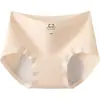 Calcinha de algodão antibacteriana para período menstrual feminino com design alargado à prova de vazamentos, roupa íntima de segurança respirável para senhoras