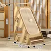 Marco de escalada grande para gatos con casa para gatos integrada, poste vertical, plataforma de salto para gatos, rascador para gatos, accesorios de juguetes para gatos, tabla rascadora para gatos al por mayor