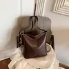 Bolso tipo cubo vintage de gran capacidad para mujer, nuevo modelo 2026, adecuado para el trabajo y uso casual, bolso cruzado versátil para el inicio del otoño