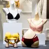 Suporte de Exibição para Modelo de Roupa Íntima Adereços Modelo Masculino e Feminino Sutiã Push-Up Meia-Taça Vitrine de Loja de Roupa Íntima Boneco Modelo de Roupa Íntima