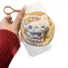 Nuevo Vestido de Peluche para Disfraz Kt Hello Kitty Monedero Colgante Bolsa para Auriculares Estudiante Bolsa de Almacenamiento Decoración de Accesorio
