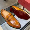 Zapatos de Piel de Lujo para Hombre Grano Abierto Piel de Vaca de Flor Entera Zapatos Formales de Negocios Británicos Hechos Completamente a Mano por Dentro y por Fuera Piel de Vaca Completa