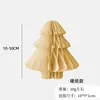 Árvore de Natal com Pó Borrifado Transfronteiriço Mini Colmeia Bola de Mel com Pó Dourado Lanterna Decoração de Atmosfera DIY Enfeite Pendurado Festa de Shopping Colmeia