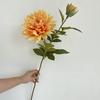 Flor artificial nueva flor dalihua de dos cabezas nueva dalihua de 2 cabezas boda salón de bodas arreglo floral decoración flor de mesa comercio exterior