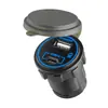 Enchufe USB para Coche, Barco, RV de 12V al por Mayor con Luz, Modificación de Autobús Cargador de Coche Pd Tipo-C Cargador de Teléfono Móvil