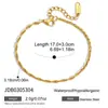 Jieding Pulsera de Lujo de Nicho Cadena de Oro de Acero Inoxidable Joyería Estilo Apilable Accesorios de Acero de Titanio de Gama Alta Venta al por Mayor para Mujeres