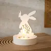 Ornamento para Jardim DIY Papoula Galho Oco Forma de Coração Coelhinho Suporte para Velas Perfumadas Molde de Gesso