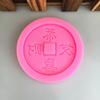 Molde de Silicona para Modelado 3D DIY Gong Xi Fa Cai Manual Flip Molde para Pastel de Caramelo Flip Herramienta para Caramelo Molde de Chocolate Huevo