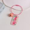 Llavero Acrílico Creativo Anillo Colgante Interesante Llavero de Texto a Doble Cara Estudiante Mochila Escolar Colgante Pequeños Regalos