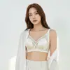 Ropa interior de mujer delgada para busto grande, copa pequeña completa, delgada, suave, con aro de acero, anti flacidez, recogedora, accesorio de leche, malla transpirable, sostén para mujer