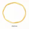 Accesorios de Oro Arena de Retención de Color Fuerte Joyería DIY Anillo Mobius Cerrado Mate Dorado Antiguo Pulsera Anillo Liso Irregular