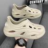 Zapatos de hombre con agujeros de coco de gran tamaño y comercio exterior, sandalias suaves y gruesas con suela antideslizante, zapatos de playa de moda.