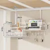 Estante de almacenamiento para dormitorio sin taladro para artículos pequeños y productos de cuidado de la piel, estante de almacenamiento de pared para literas